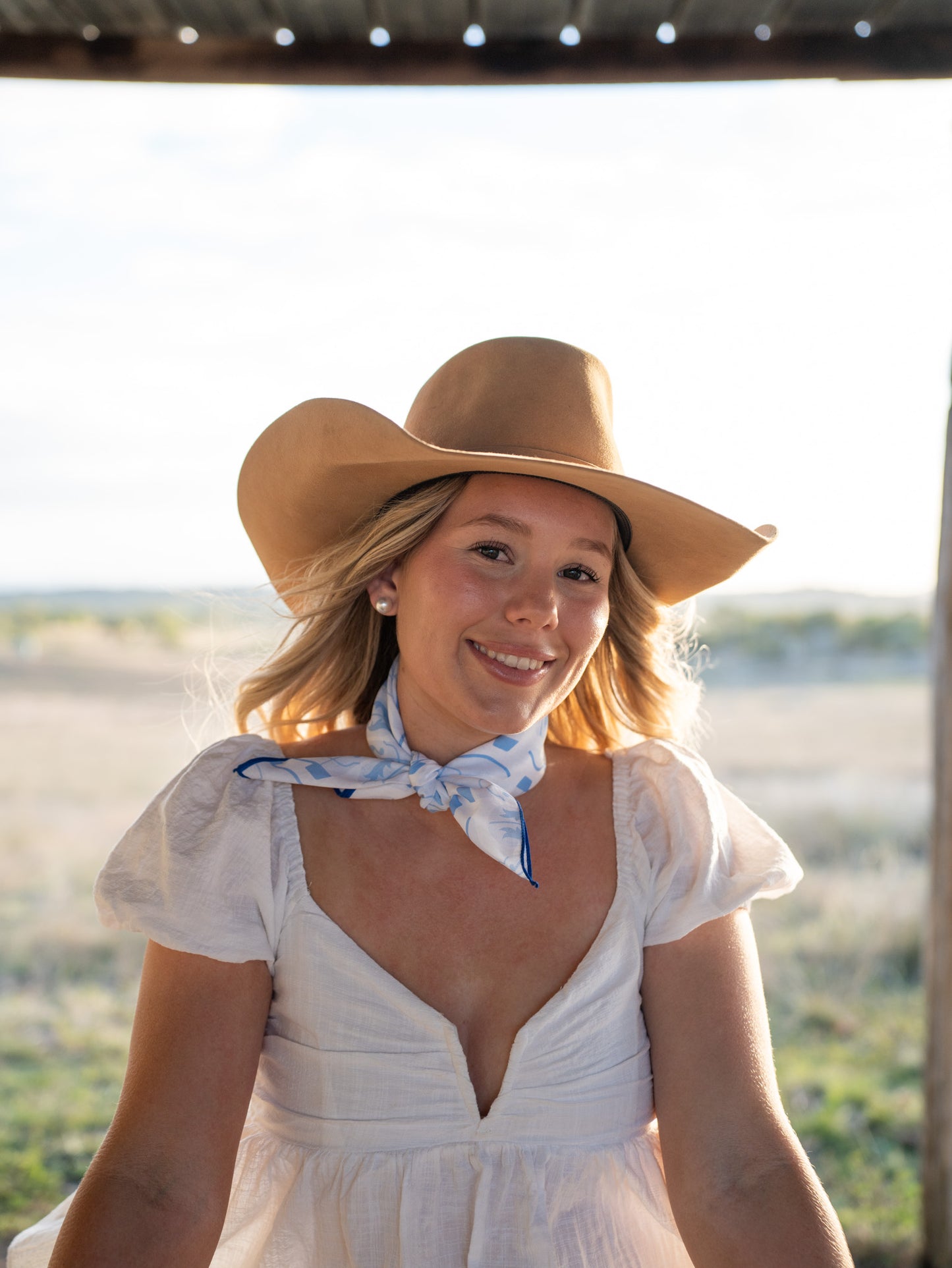 Boot Scootin Blue Bandana