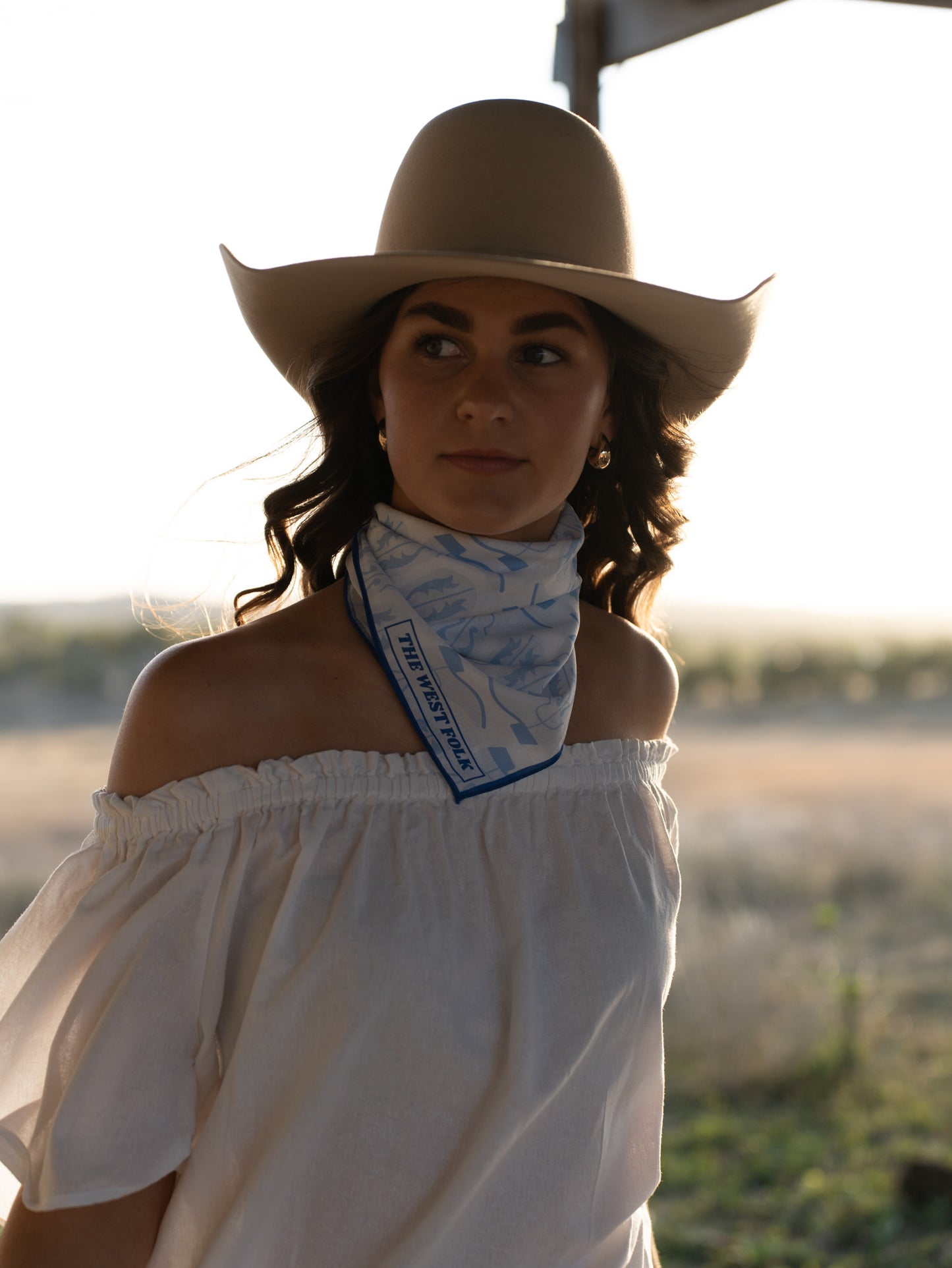 Boot Scootin Blue Bandana