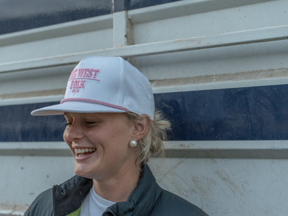 White & Pink Cap