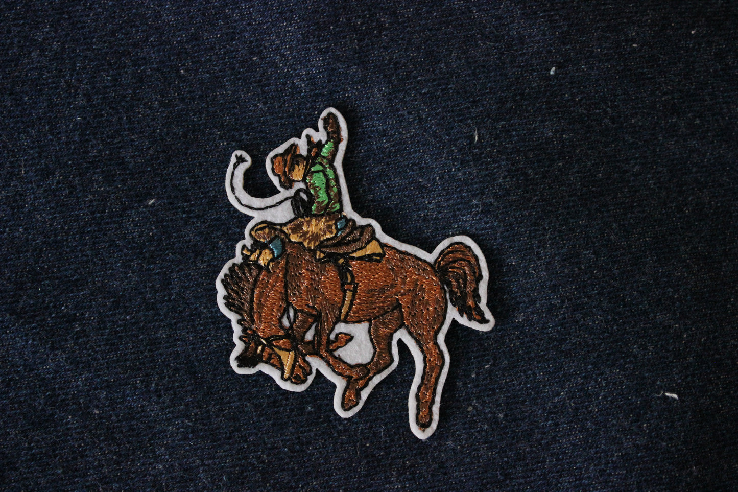 Bucking Bronc Iron on Patch