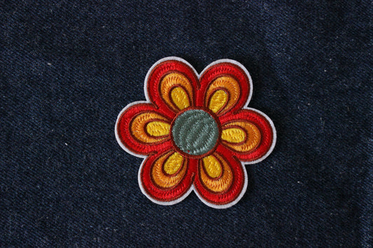 Flower Iron on Patch