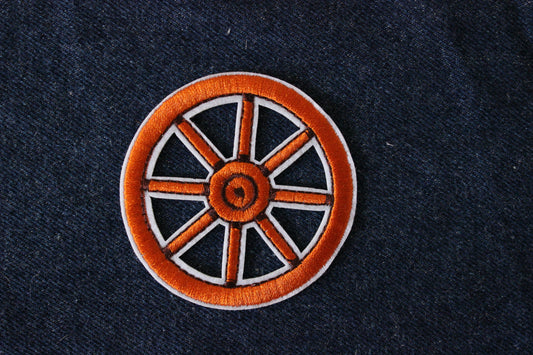 Wagon Wheel Iron on Patch