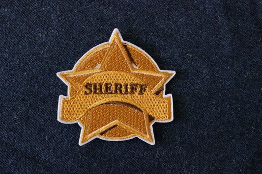 Sheriff Badge Iron on Patch