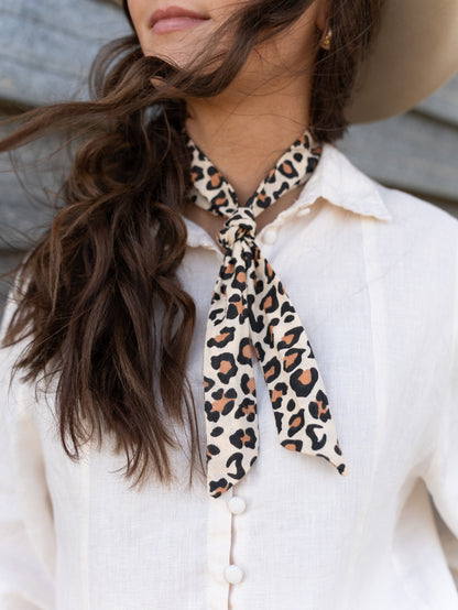 Cheetah Neck Tie